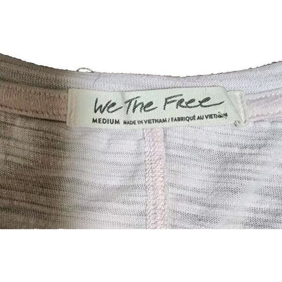 We The Free People Light Pink Shirred Ruched Natasha Long Sleeve Shirt - Picture 6 of 8